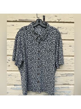 Daluth Men’s Un-Longtail Summer Mushrooms Vacation Festival Button-Down Shirt XL